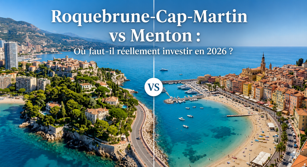 Roquebrune-Cap-Martin vs Menton : Où faut-il réellement investir en 2026 ?