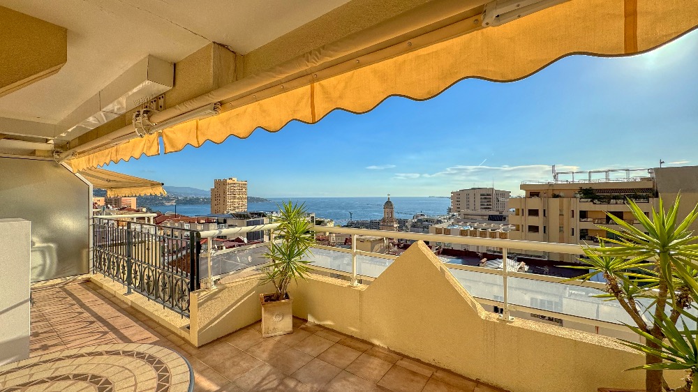 Palais Josephine in Beausoleil on the second-to-last floor with a view of the sea and Monaco