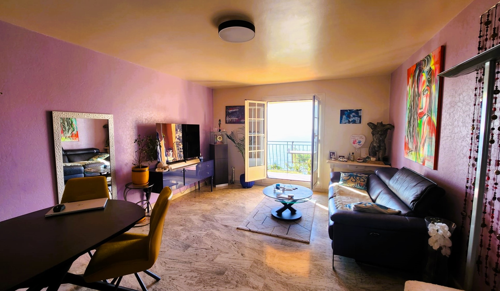 Appartement 3 pièces avec vue mer à Roquebrune Cap-Martin, quartier Torracca 3