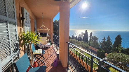Appartement 3 pièces avec vue mer à Roquebrune Cap-Martin, quartier Torracca 2